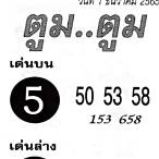 เลขเด็ดงวด 1 12 65